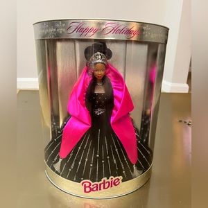 1998 Happy Holidays Barbie Doll African American Special Edition Mattel